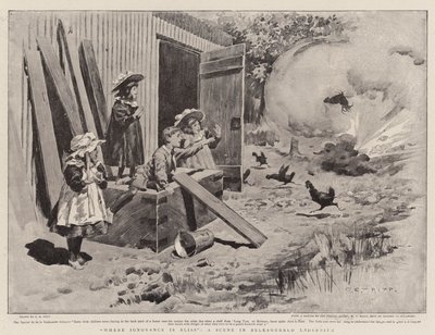 Where Ignorance is Bliss, a Scene in Beleaguered Ladysmith by Charles Edwin Fripp
